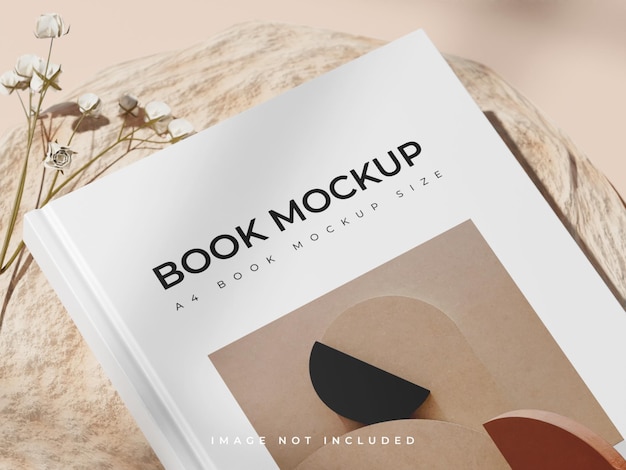 Mockup di libro a4 estetico