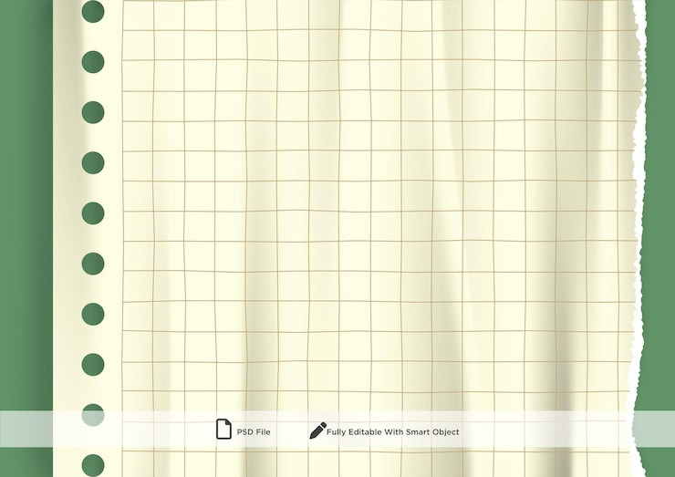 PSD aesthetic blank paper background