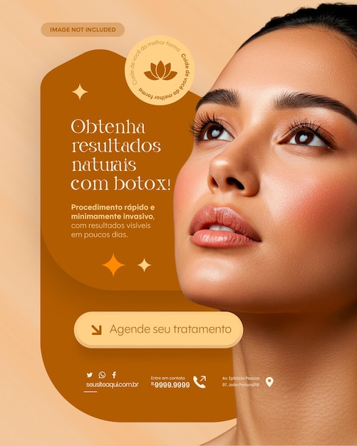 aesthetic clinic laser hair removal botox and skin care social media template clinica estetica depil