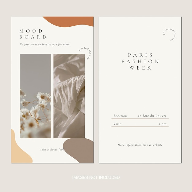 Aesthetic Fashion Instagram Posts Stories Design Templates in Beige Ivory Neutral Brown Colors