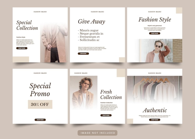 Aesthetic Fashion Social Media Design Template