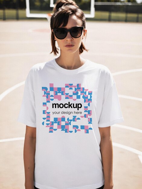 Aesthetic unisex tshirt mockup for showcasing your branding and merch