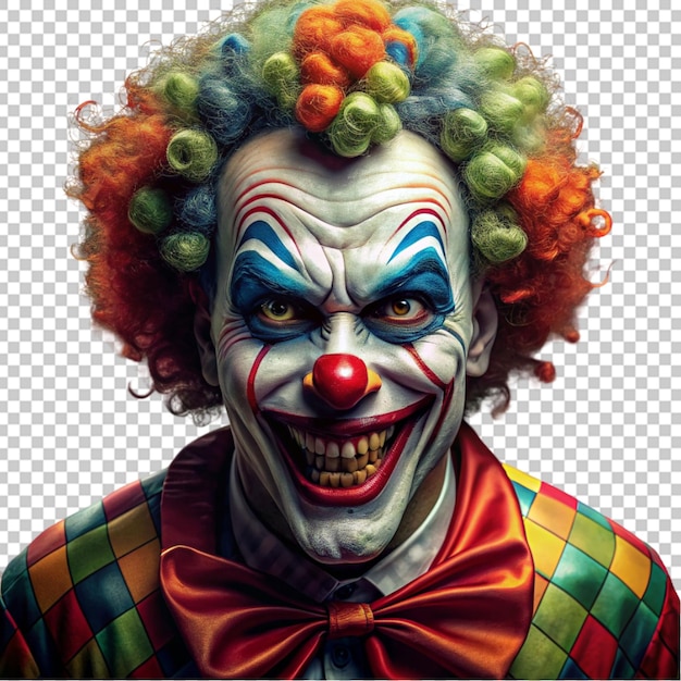 PSD afbeelding van een clown voor halloween