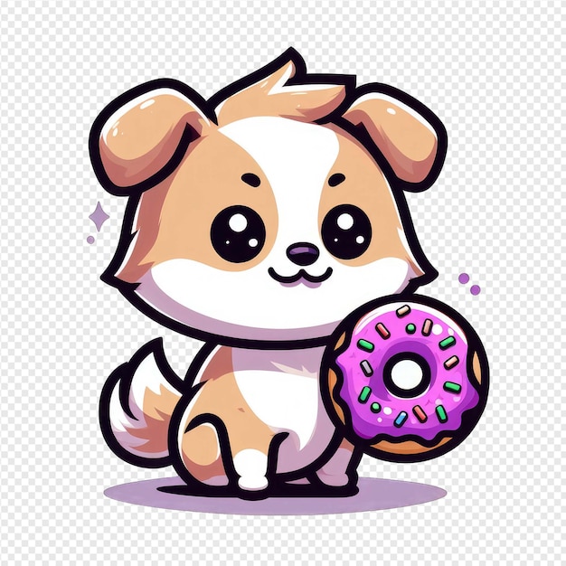 PSD affectionate tailwagger png sticker