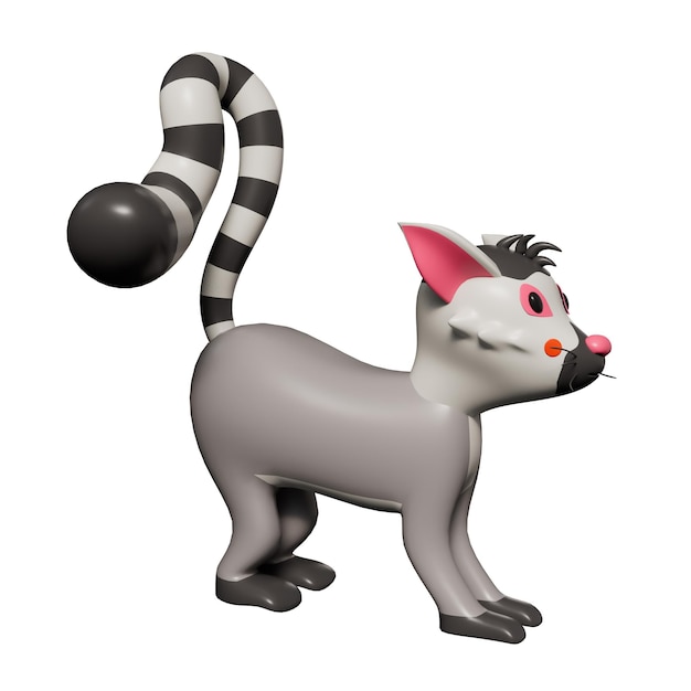 アフリカの動物の 3 D イラストレーション