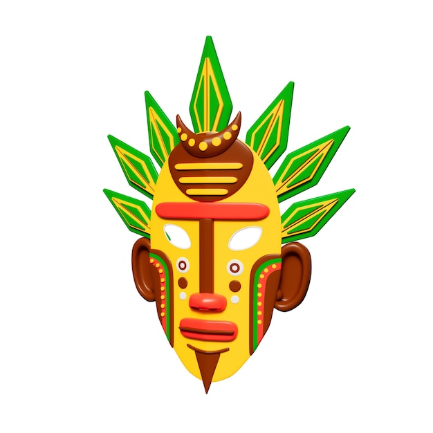 Africa Elements 3D Illustration