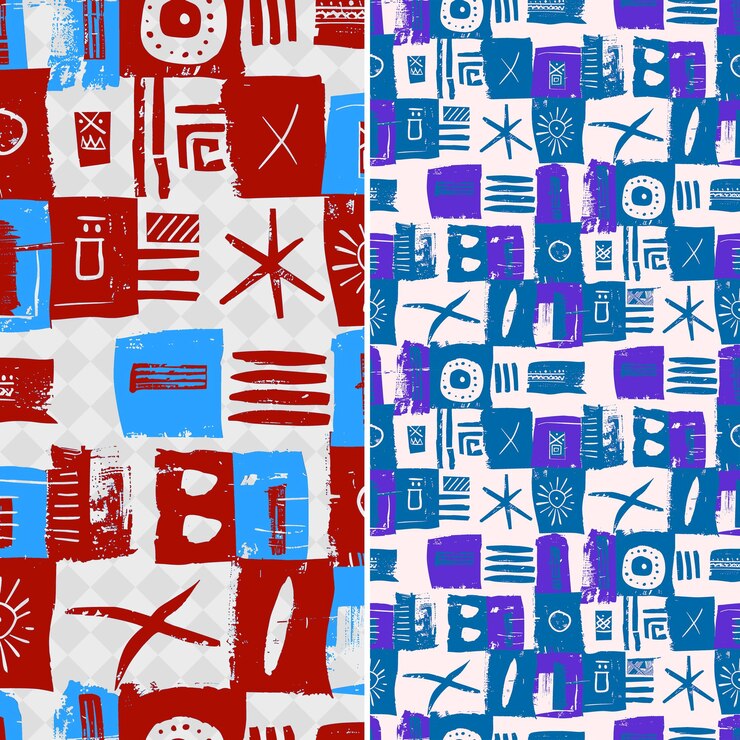 PSD african adinkra symbols rendered in stylized forms with rust creative abstract geometric vector