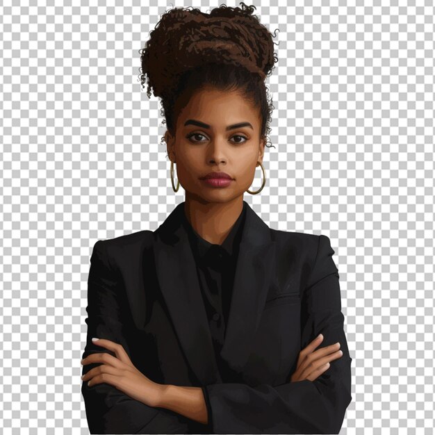 PSD african american business woman