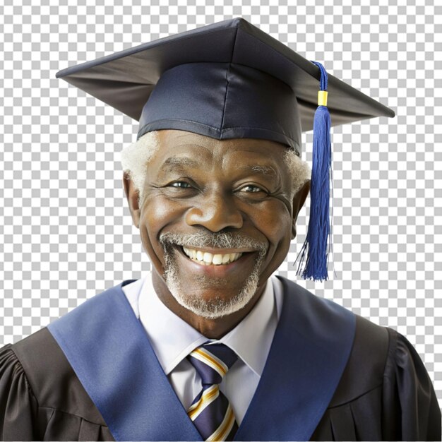 PSD african american senior student graduation