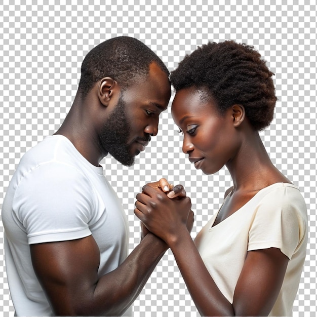 PSD african man touching knuckles with darkskinned