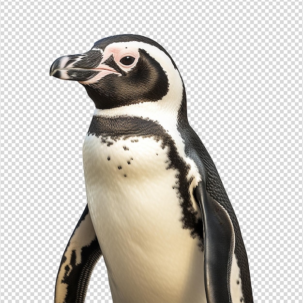 PSD african penguin isolated on transparent background