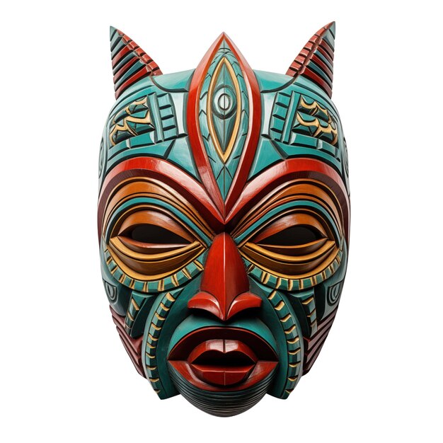 PSD clipart di maschera tribale africana