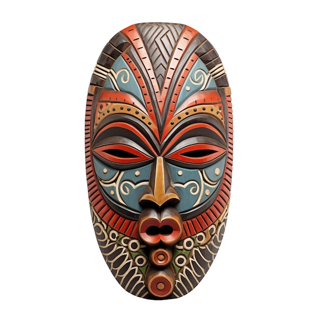 PSD african tribal mask clip art