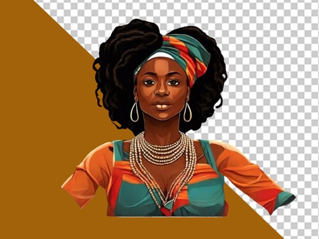 PSD african women memorial day concept