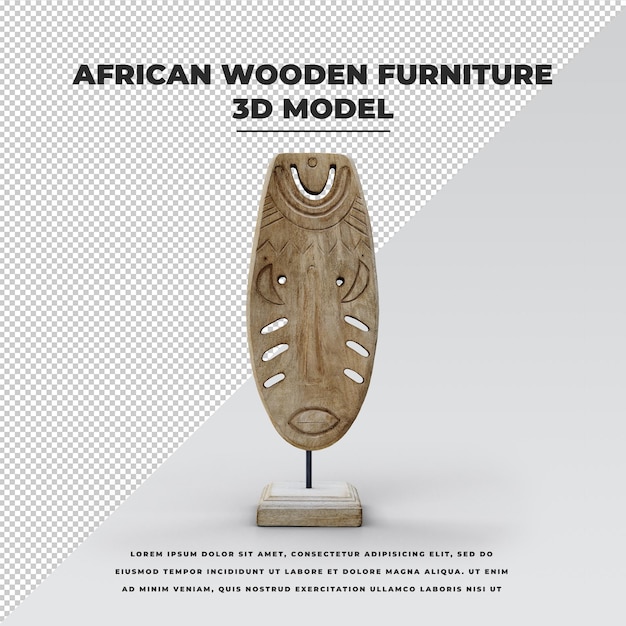 Mobili in legno africano