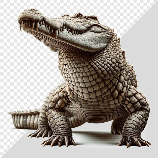 PSD afrikaanse krokodil geïsoleerd op transparante achtergrond dier png wildlife pic crocodylia crocodilia