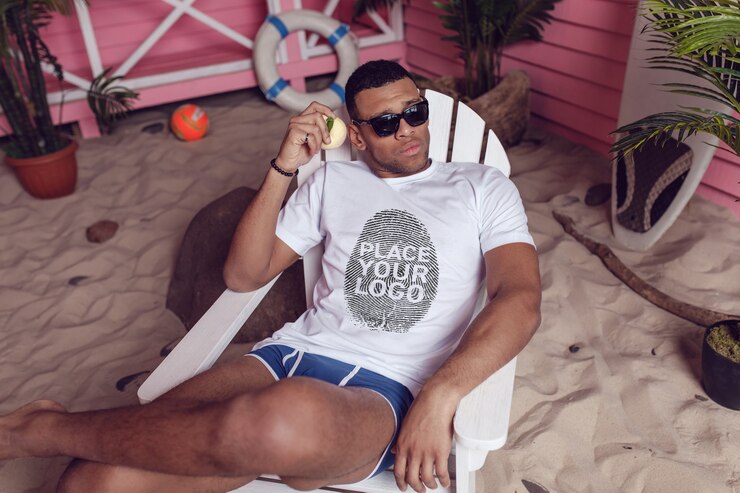 Afrikaanse man T-Shirt Mock-Up