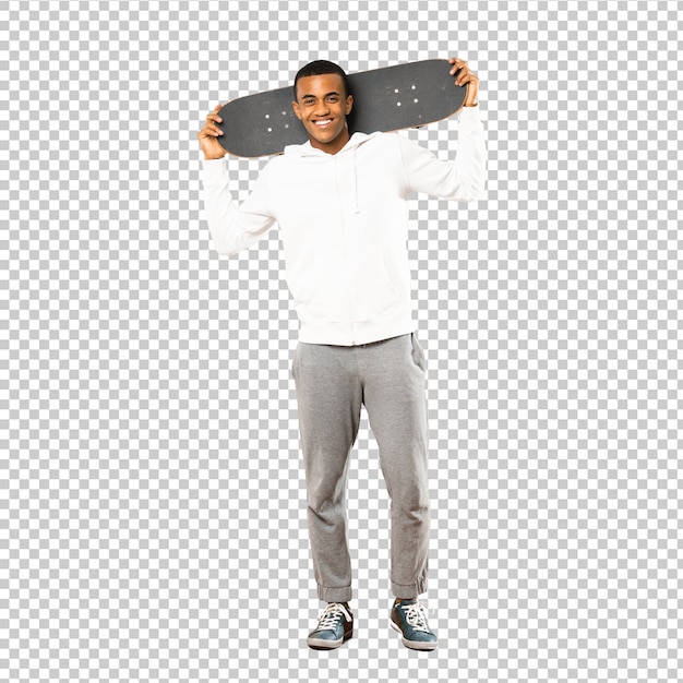 PSD afro american skater man