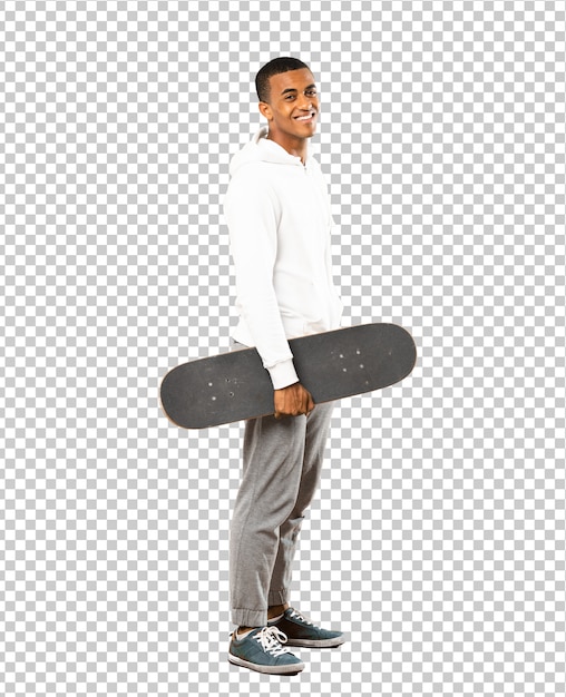 PSD afro american skater man