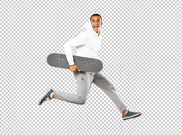 PSD afro american skater man