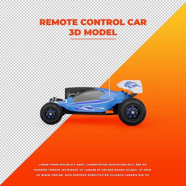 Afstandsbediening auto 3d geïsoleerd model