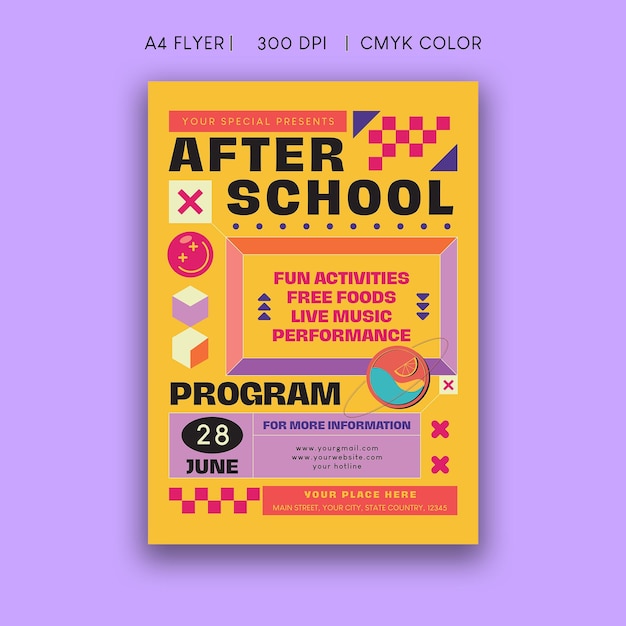 After school program flyer