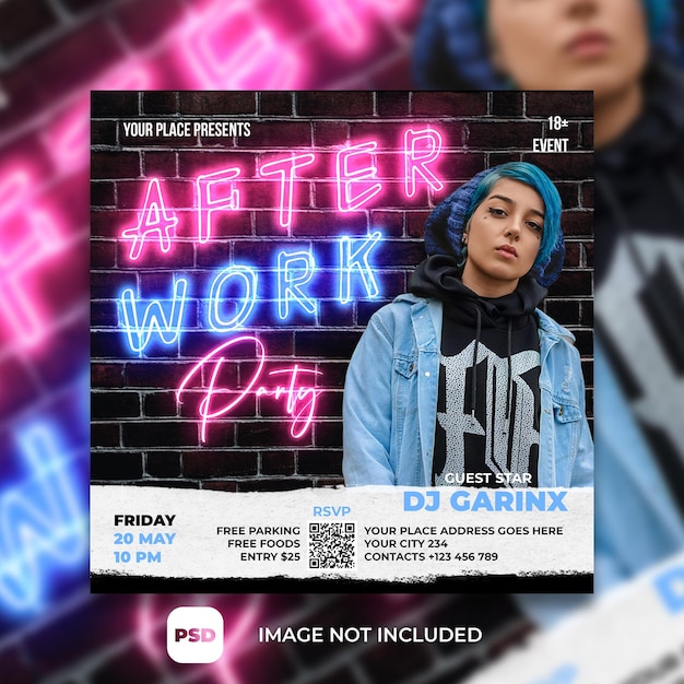 After Work DJ Party Poster