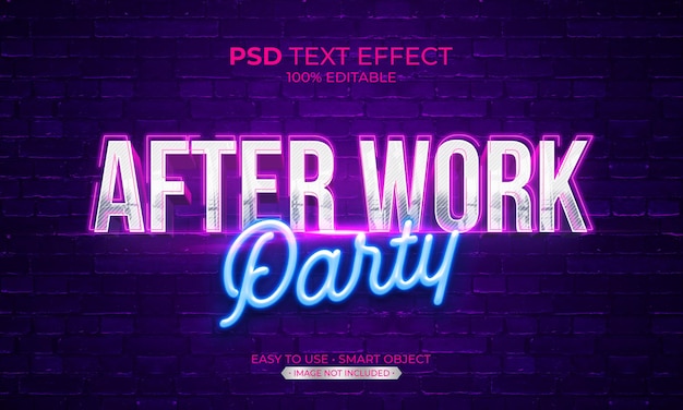 AFTER WORK PARTY TEKST EFFECT