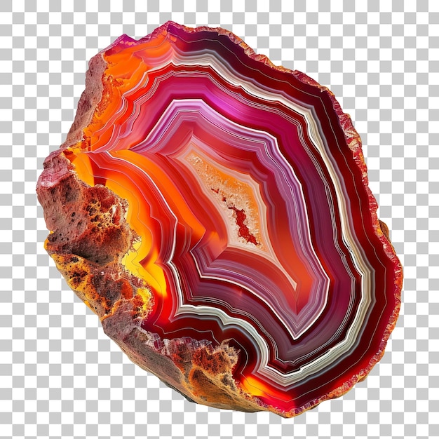 Agate stone isolated on transparent background PNG