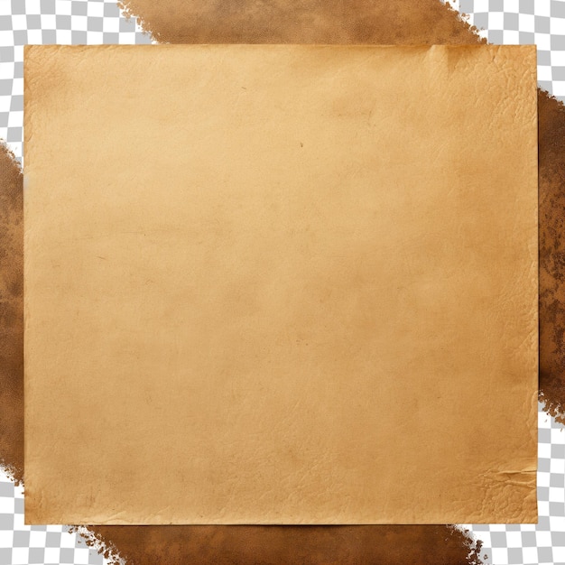 PSD aged paper on a transparent background