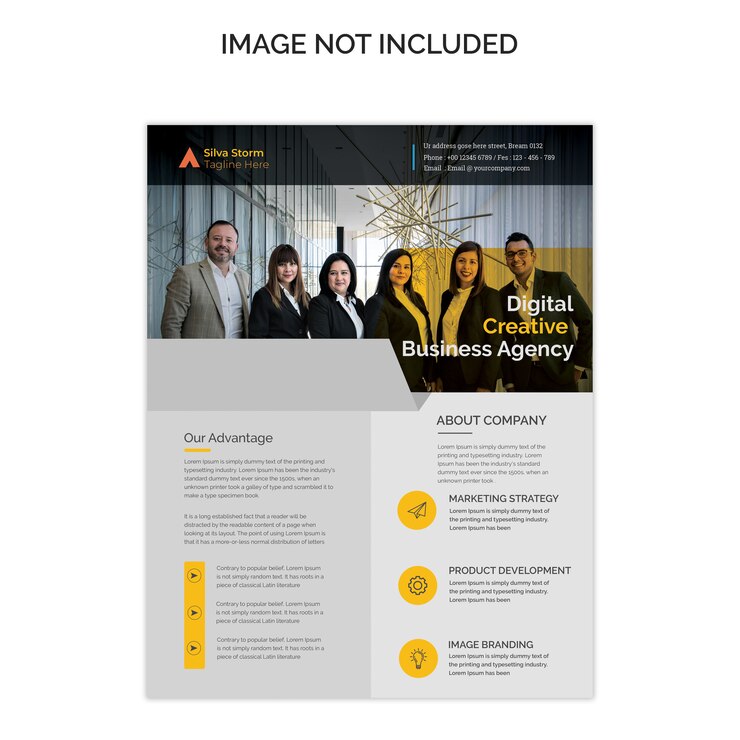 PSD agency flyer template