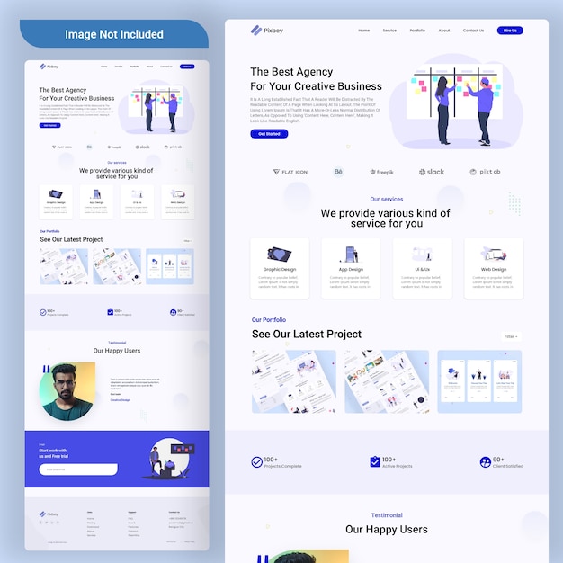 PSD agency landing page