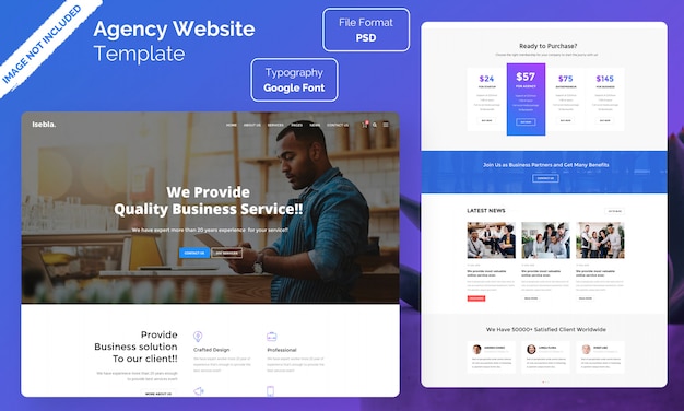 Agency web template