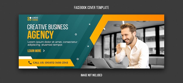 Agentschap moderne facebook cover ontwerpsjabloon