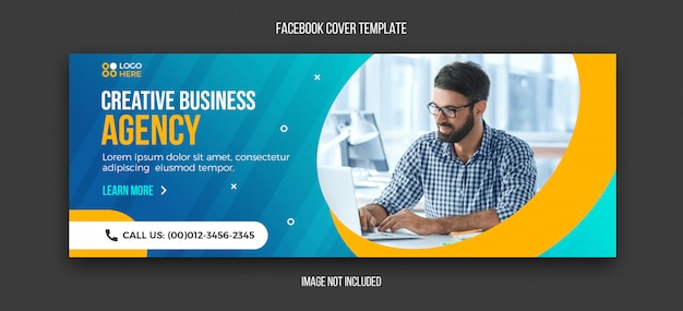 Agentschap moderne facebook cover ontwerpsjabloon