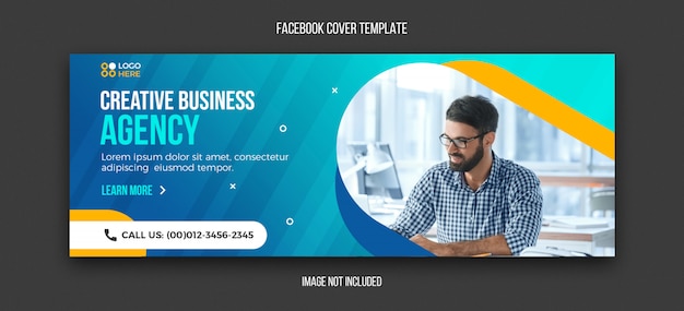 Agentschap moderne facebook voorbladsjabloon