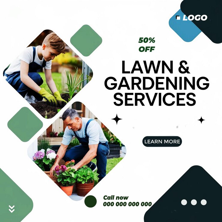 Agreculther banner design for lawn template AI generator
