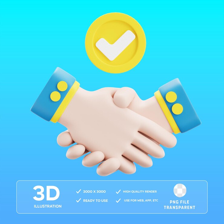 PSD иллюстрация agrement 3d