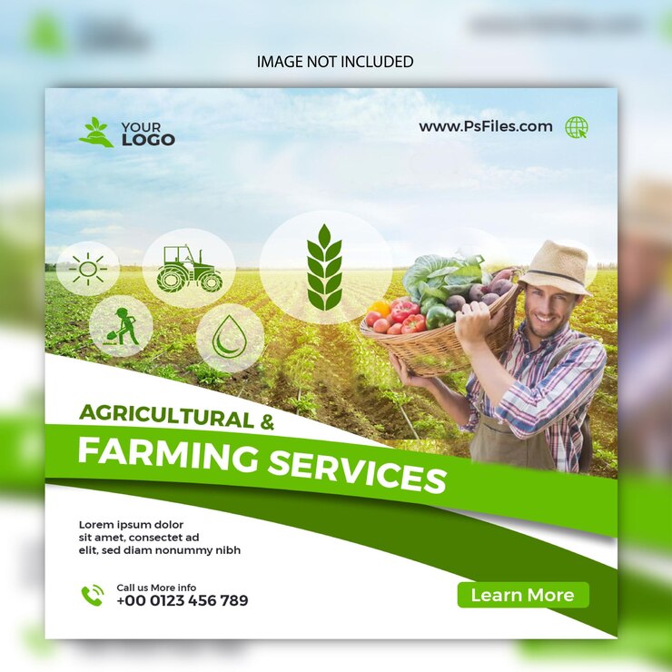 PSD agriculture template design