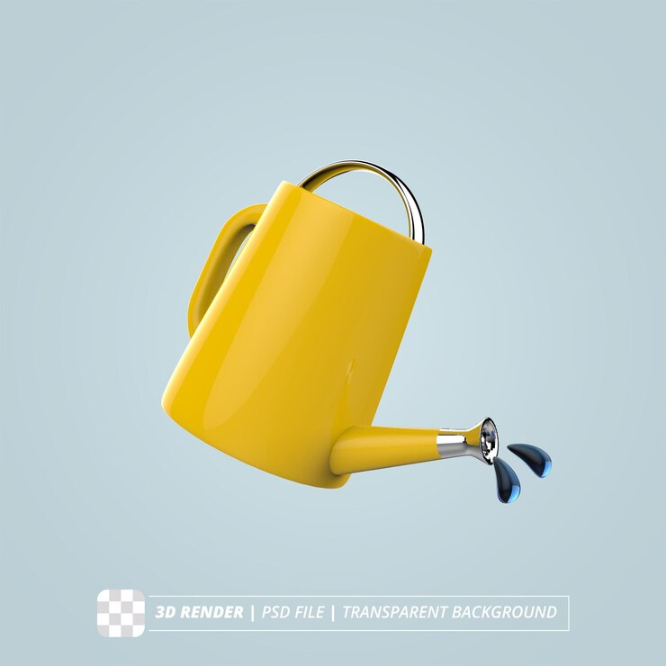 PSD agriculture watering tank isolated 3d render
