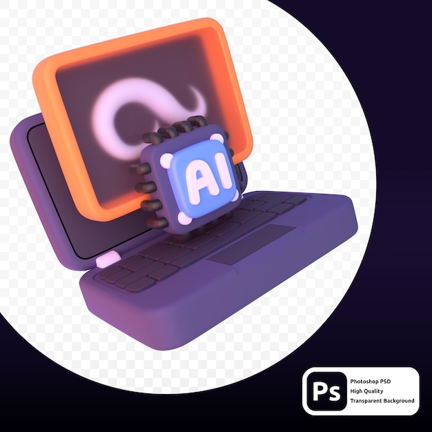 AI Art w renderowaniu 3d do prezentacji zasobów graficznych lub innych