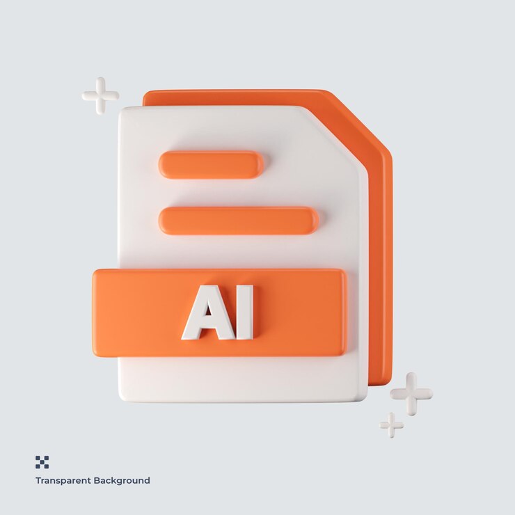 PSD ai file format 3d icon