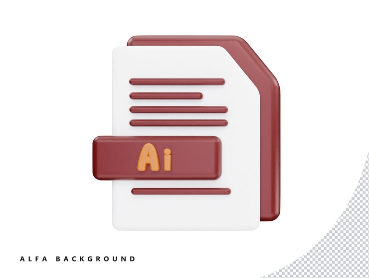 PSD ai file with 3d vector icon cartoon minimal style