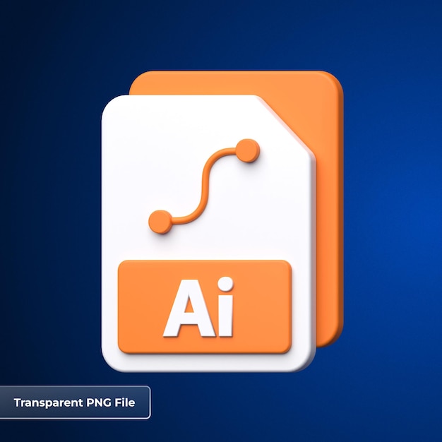 Ai format file 3d icon