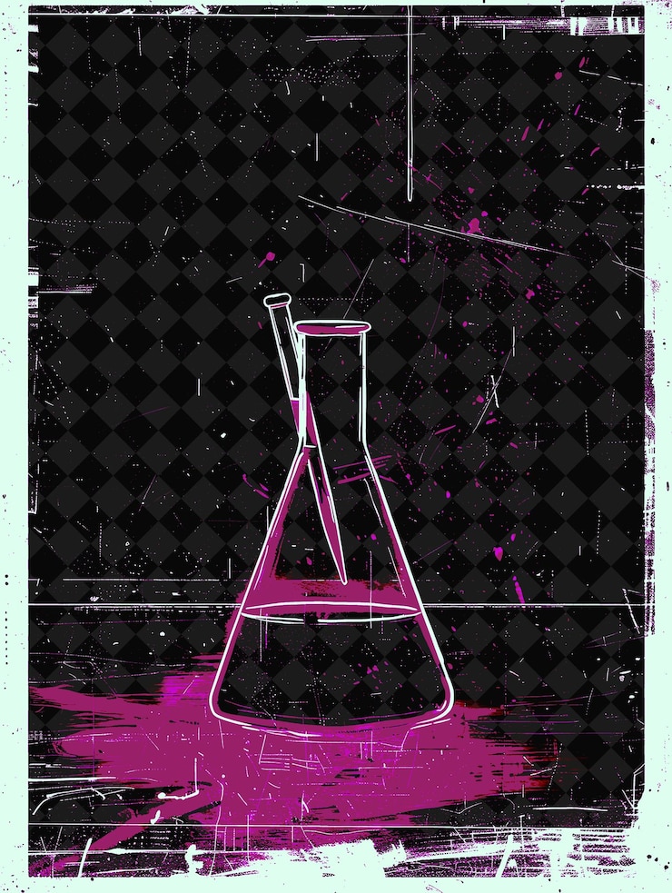 PSD ai generated hologram lesson holding a pen in the science la flat illustration background design
