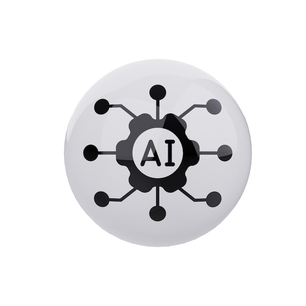AI Netwerkverbinding witte bubbelspeld