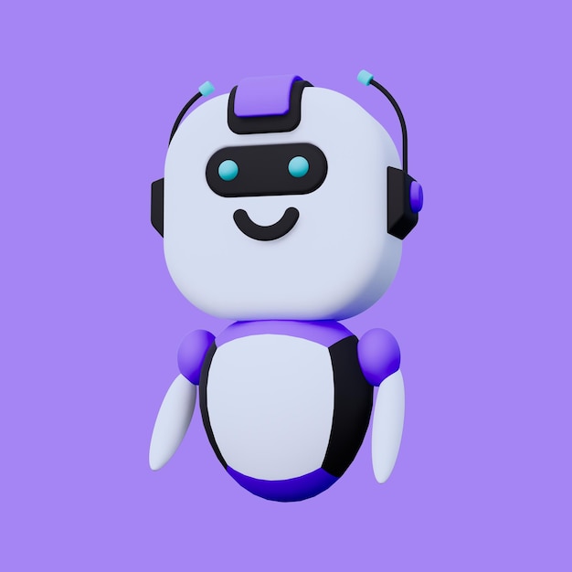 AI Robot Automatisk 3D Ikon