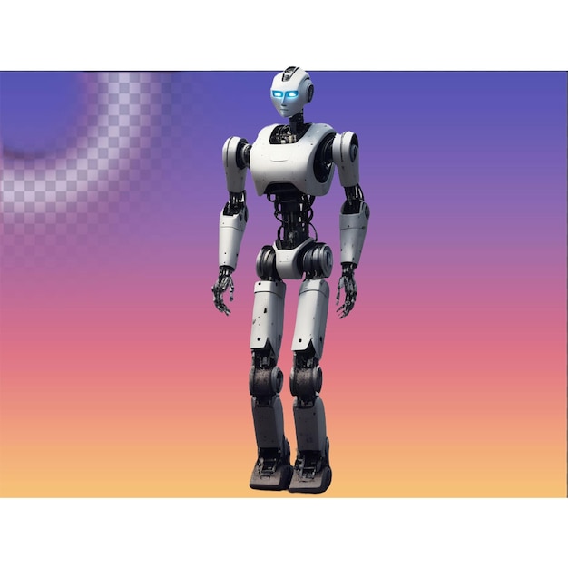 PSD ai robot design vector