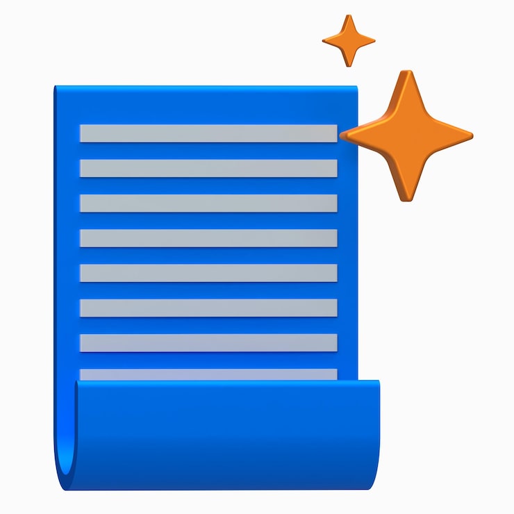 PSD ai script document icon document scroll representing aigenerated content or coding scripts