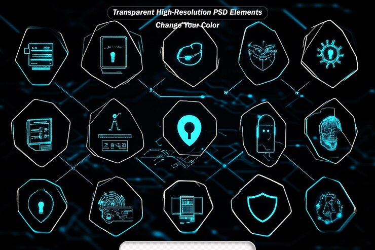 PSD ai technology artificial intelligence artificial intelligence icon set containing machine learning